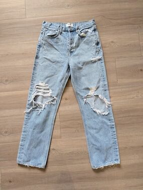 Agolde 90's Jean Light Blue Distressed Women’s Jeans